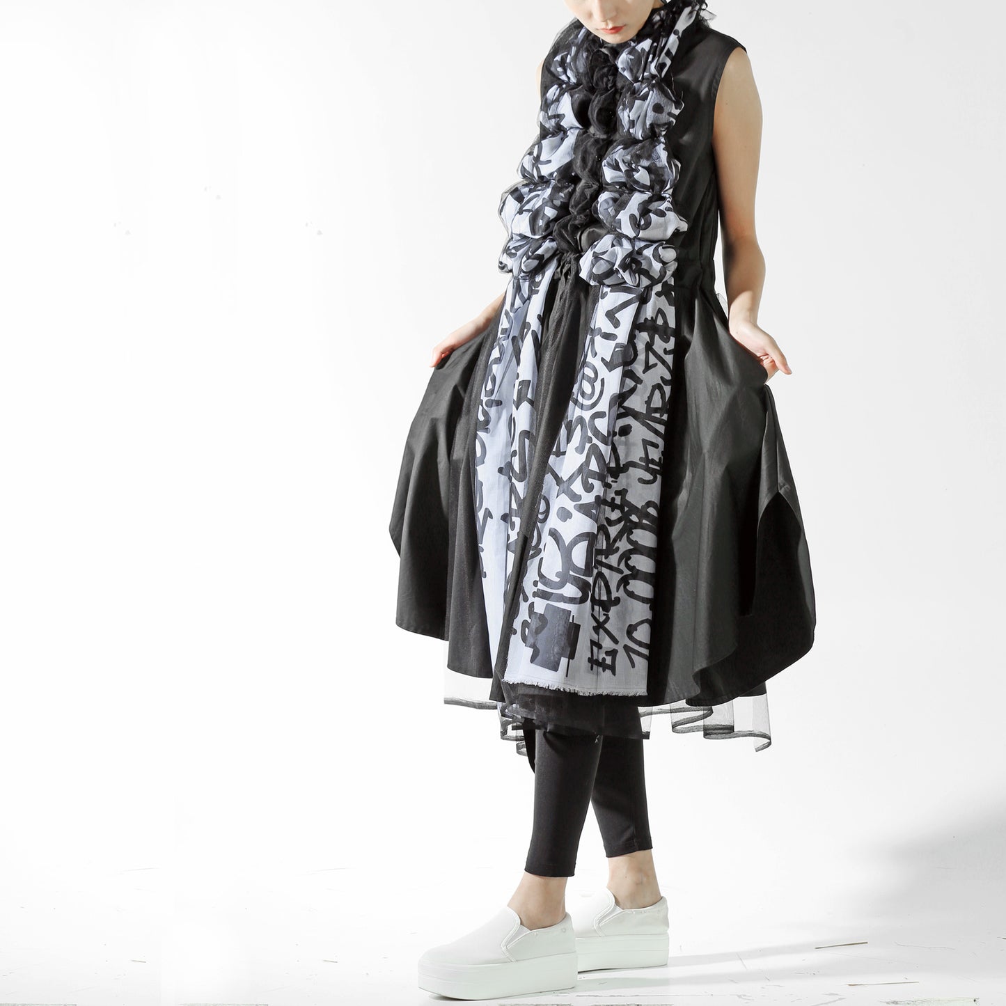 Dress - Puffy Graffiti