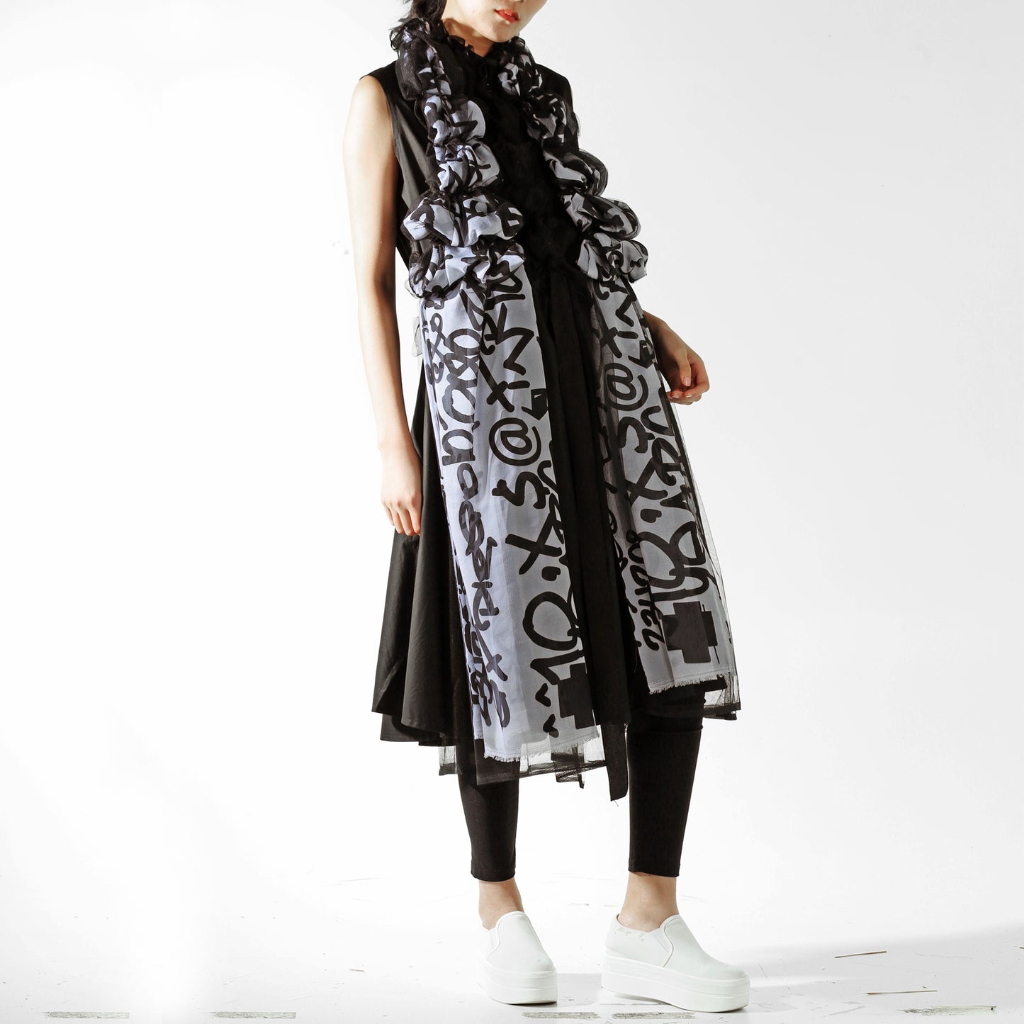 Dress - Puffy Graffiti
