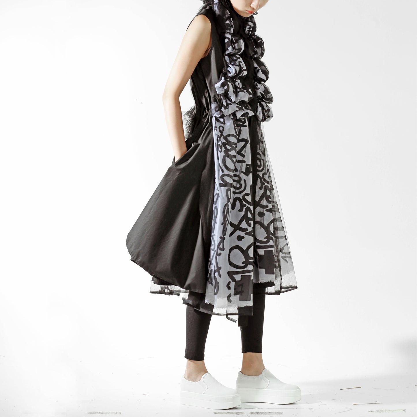 Dress - Puffy Graffiti