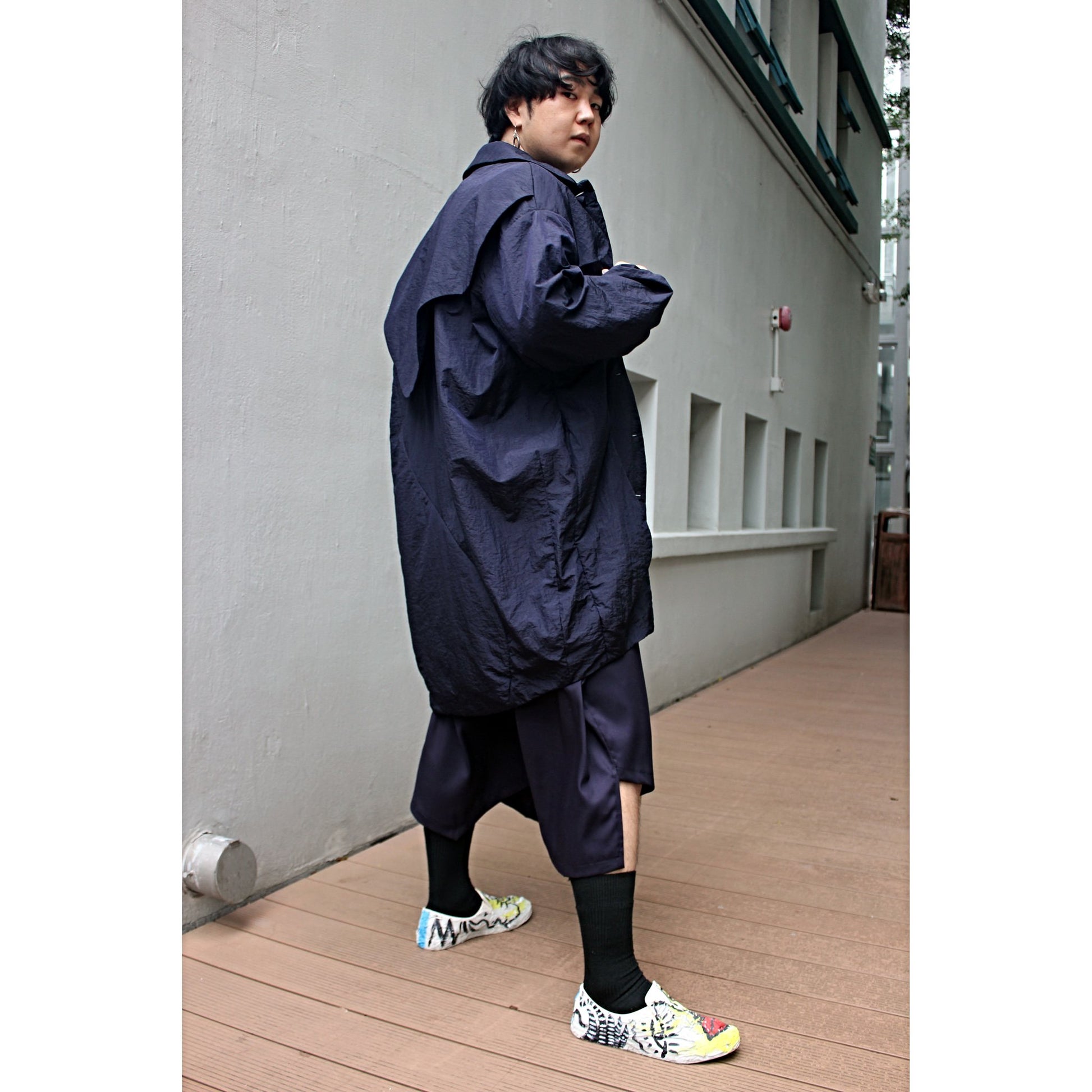 Long Coat Cocoon Elevated Panels with Padding - phenotypsetter, fashion designer label, unisex, women, accessories