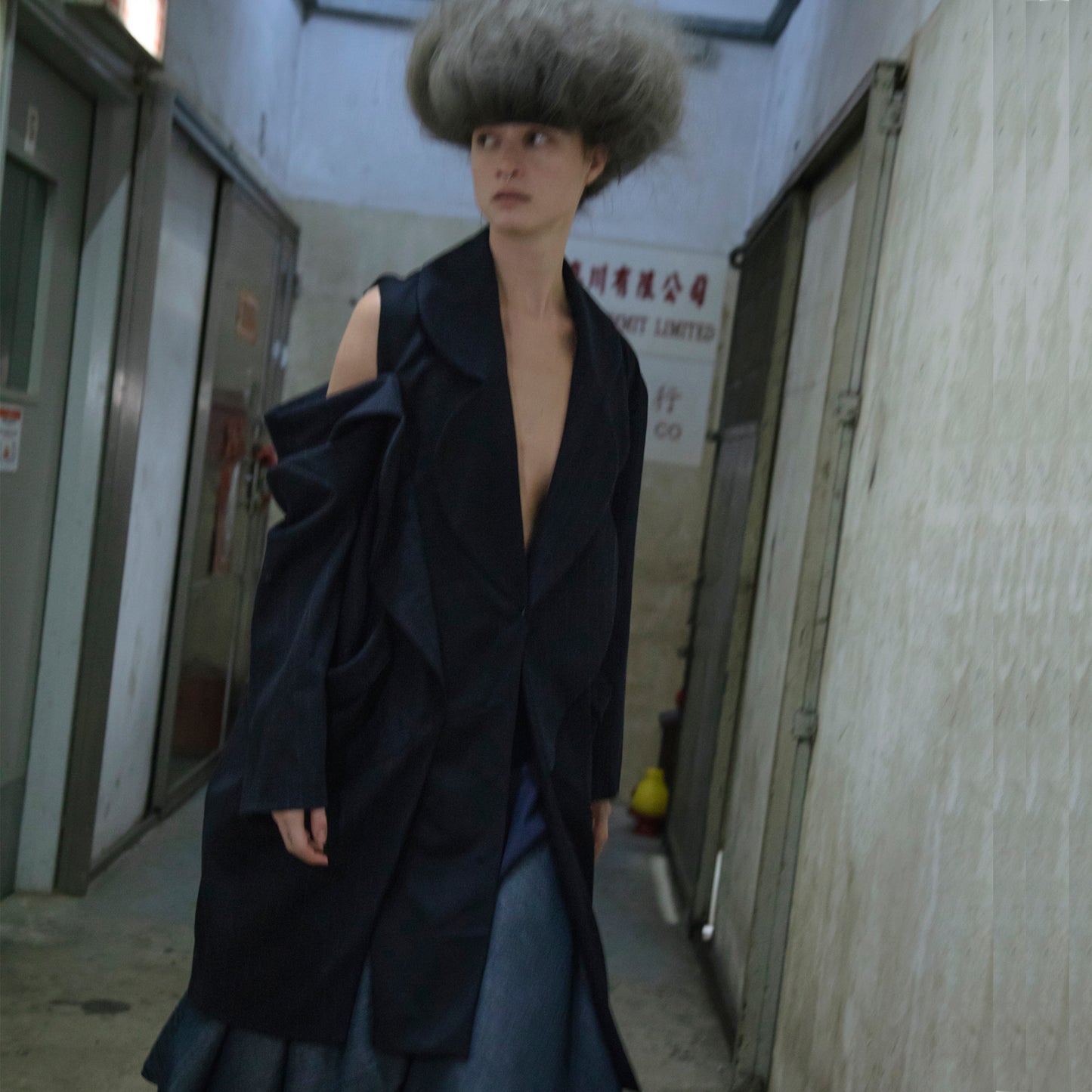Long Coat Open Drop - phenotypsetter, fashion designer label, unisex, women, accessories