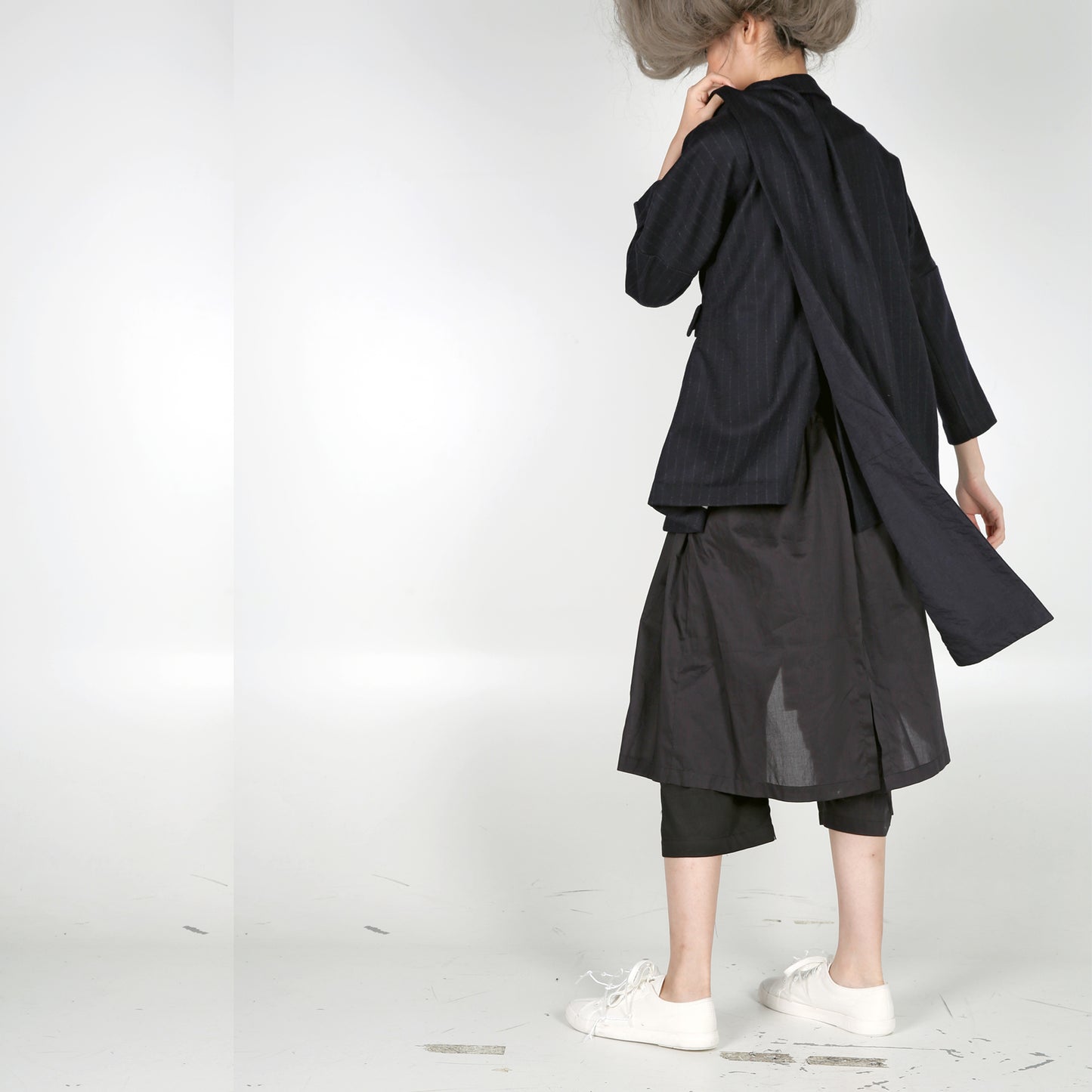 Kimono Jacket with Scarf - phenotypsetter, fashion designer label, unisex, women, accessories