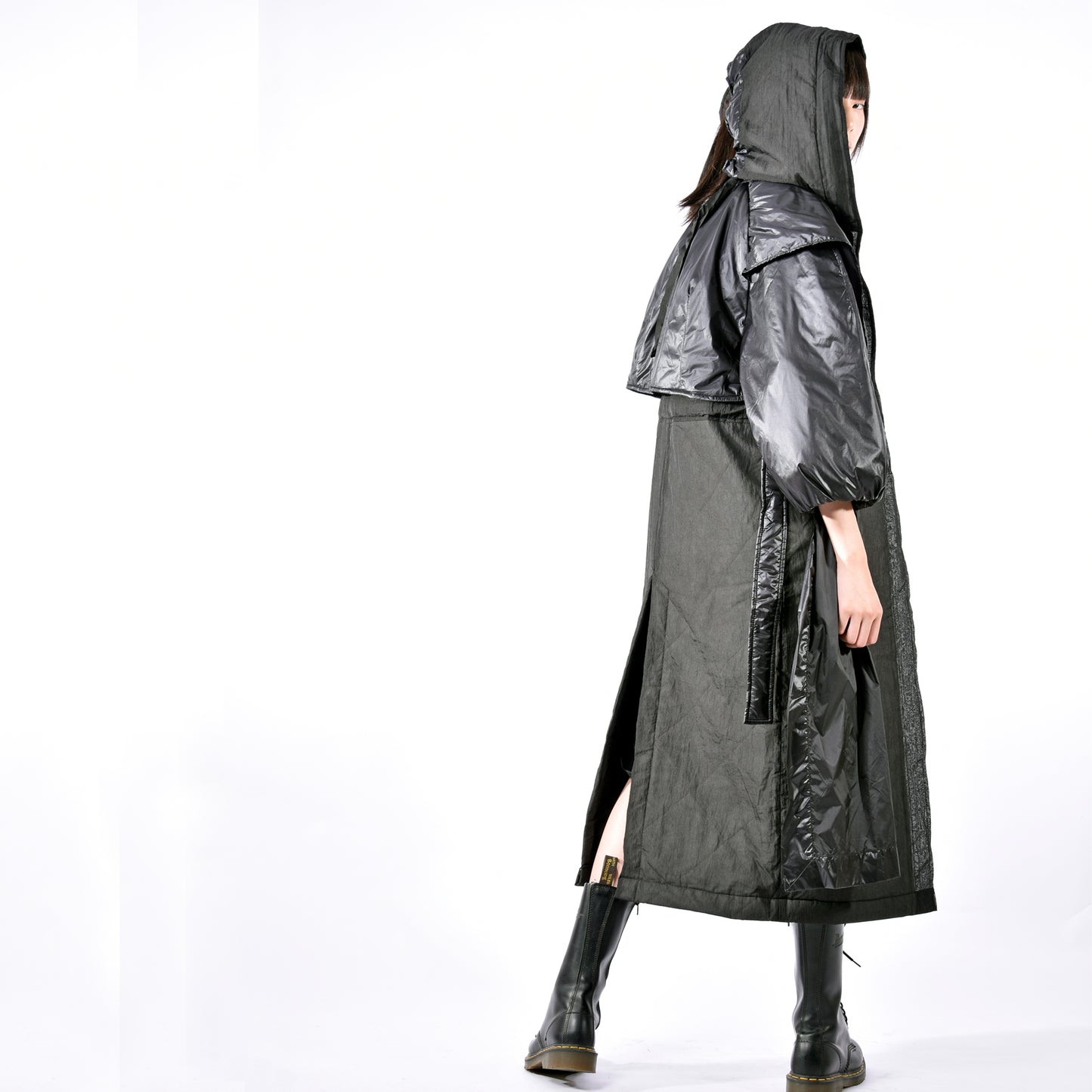 Coat - Hooded Mask Long Coat