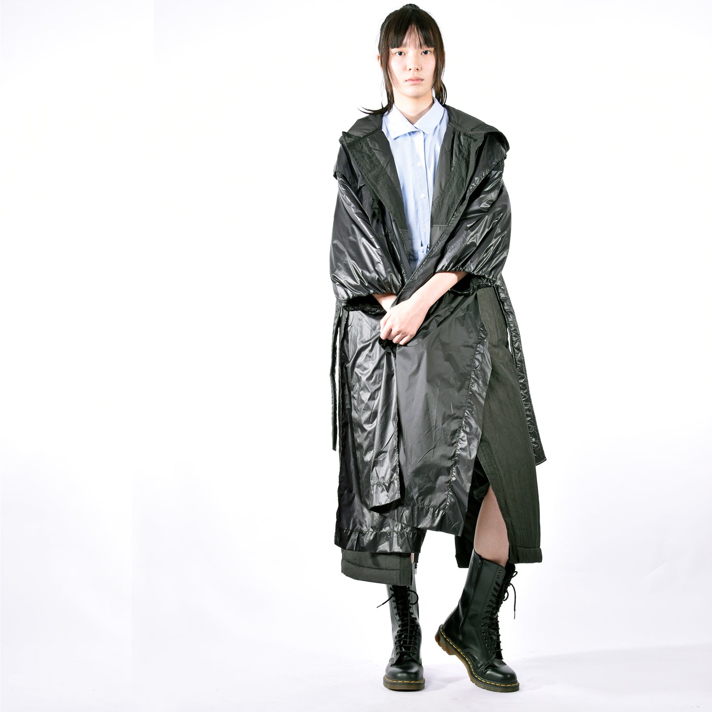 Coat -  Hooded Mask Long Coat