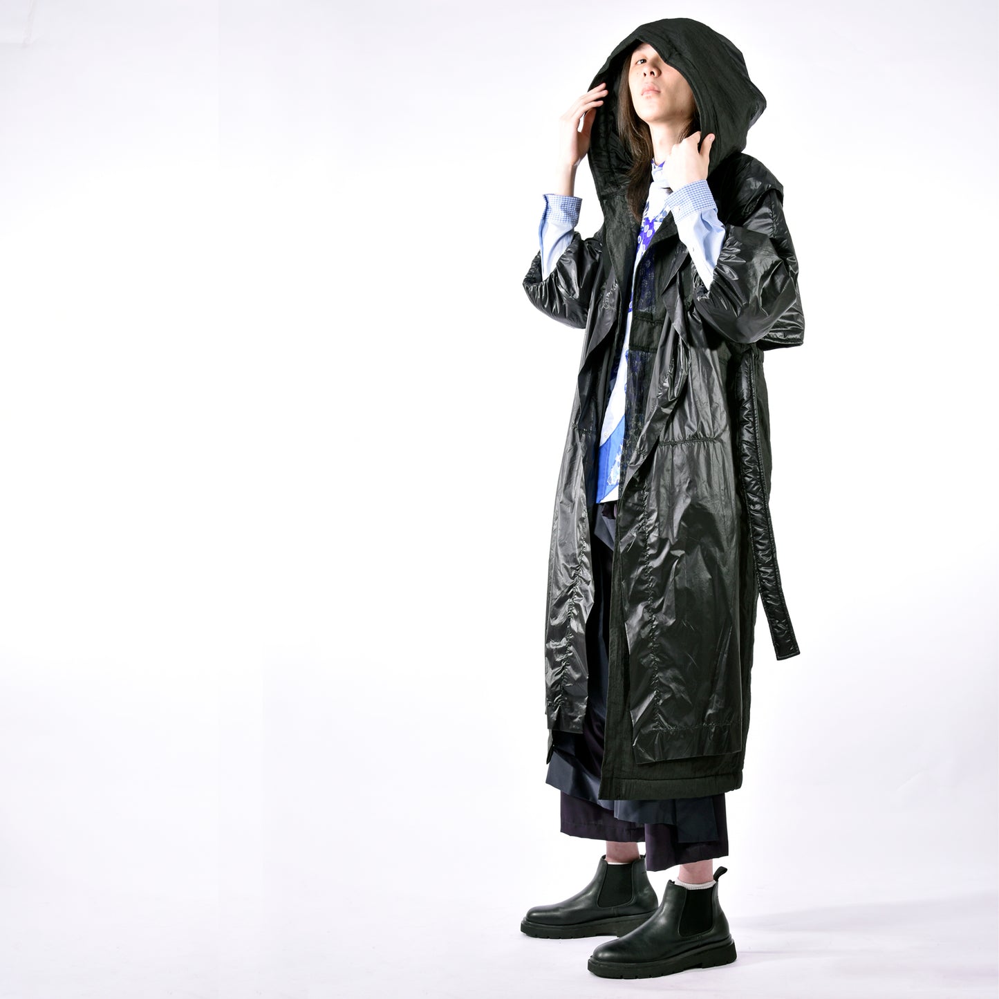 Coat - Hooded Mask Long Coat