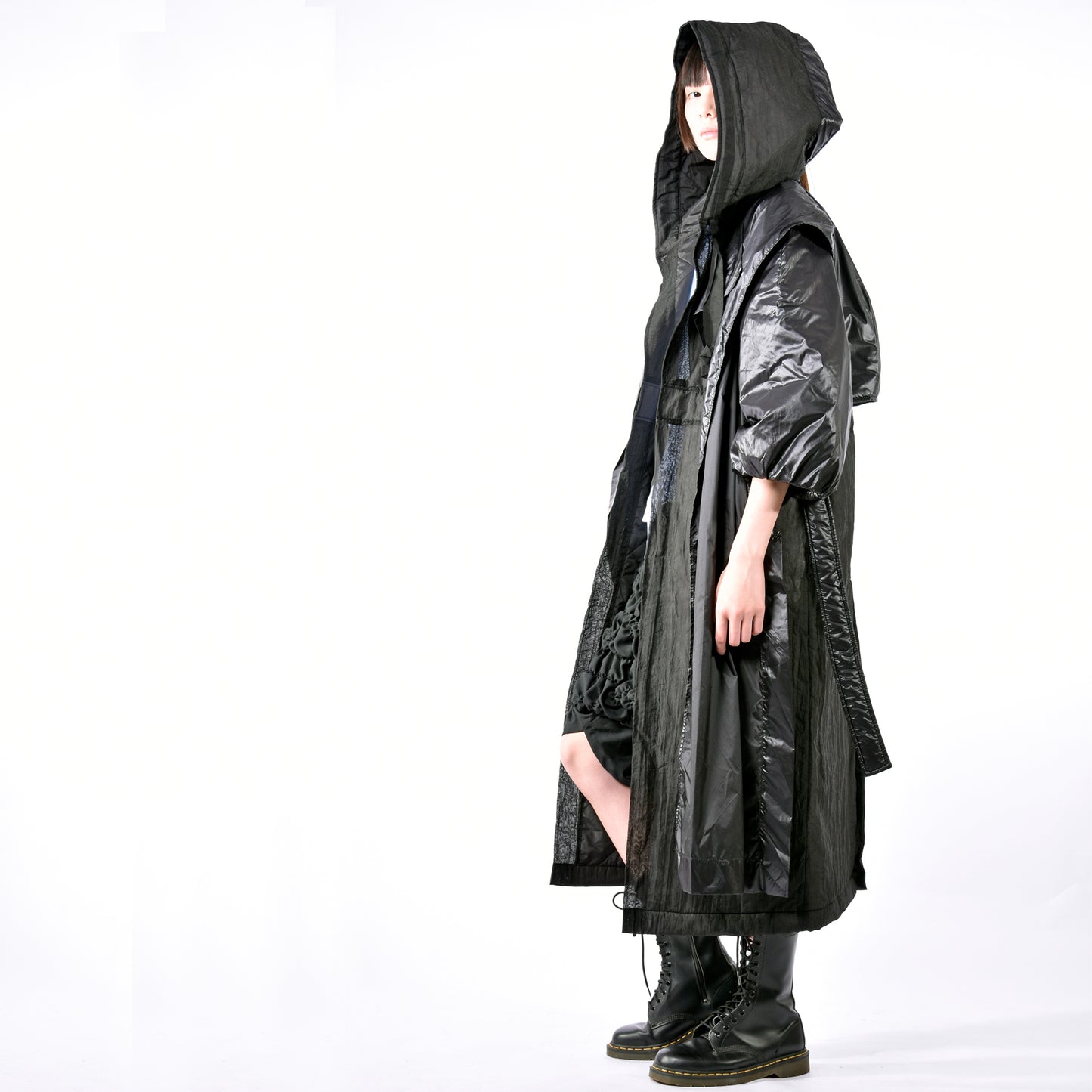Coat - Hooded Mask Long Coat