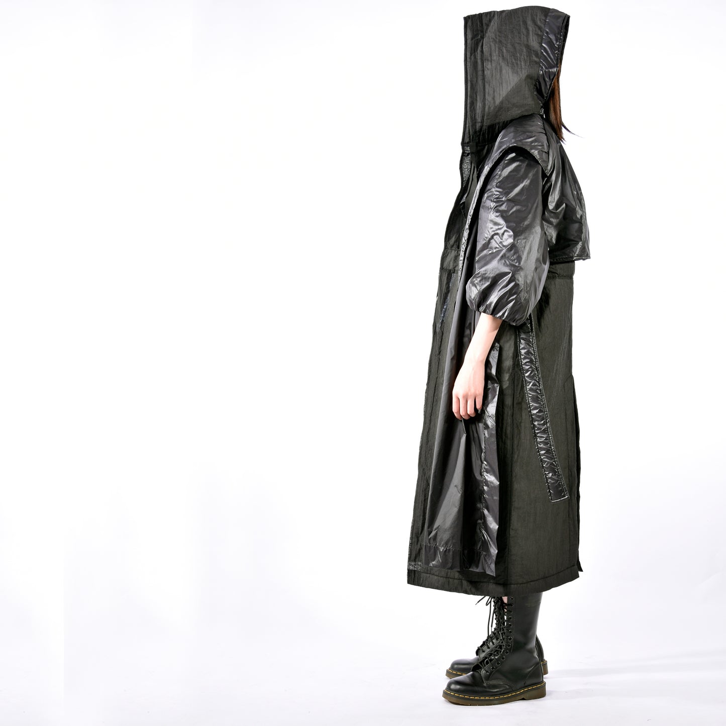 Coat - Hooded Mask Long Coat