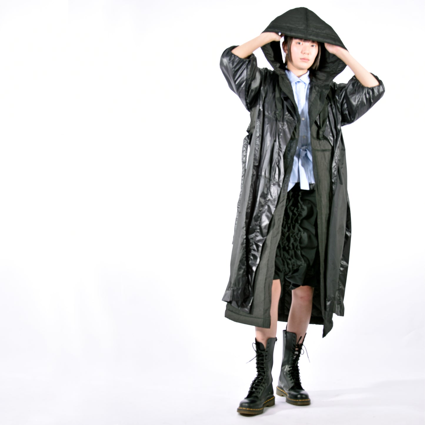 Coat - Hooded Mask Long Coat