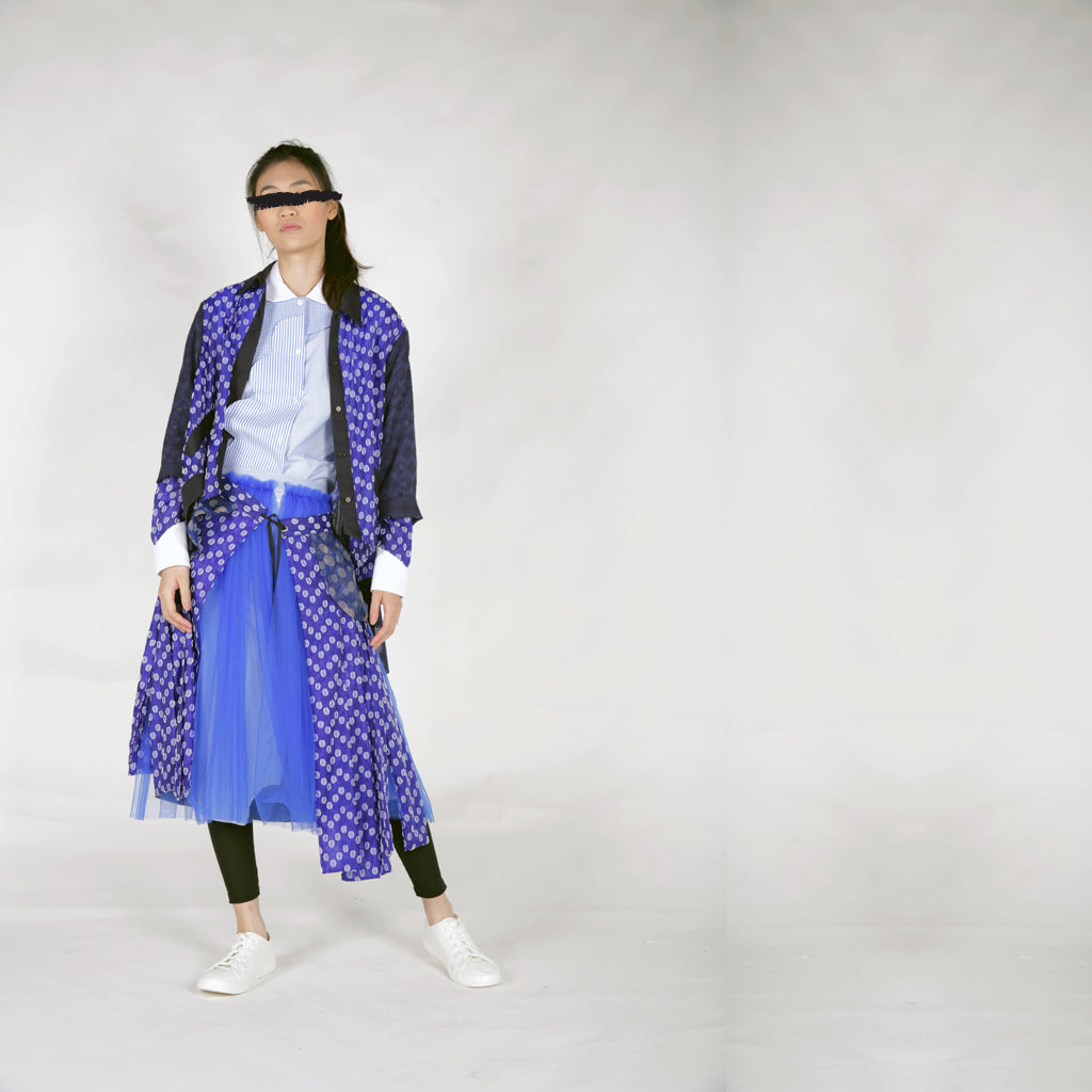 Skirts - Layers of Tapes, Mesh and Shirt - phenotypsetter, fashion designer label, unisex, women, accessories
