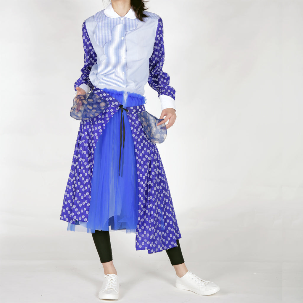 Skirts - Layers of Tapes, Mesh and Shirt - phenotypsetter, fashion designer label, unisex, women, accessories