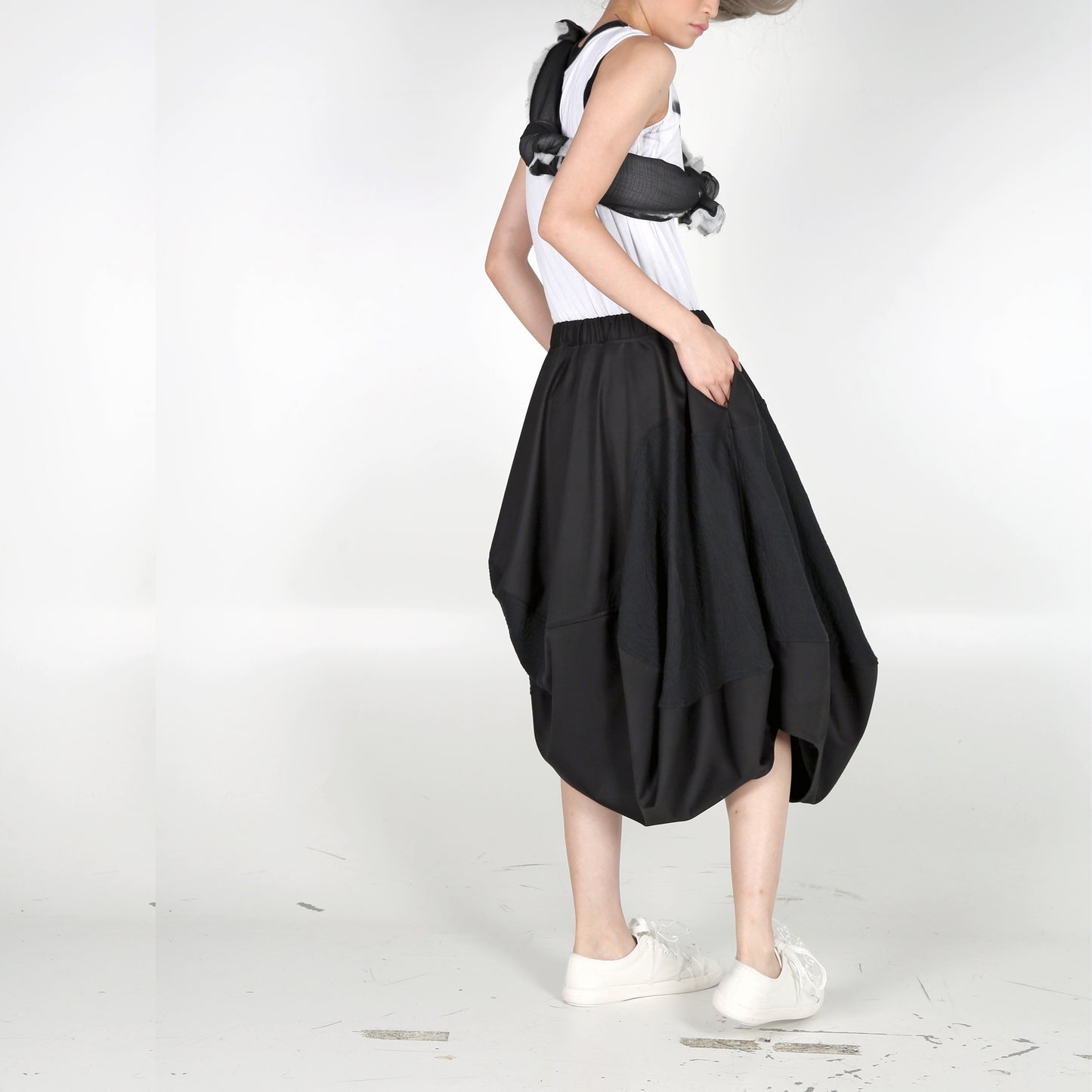 Skirt - Cocoon with a Wavy Hem