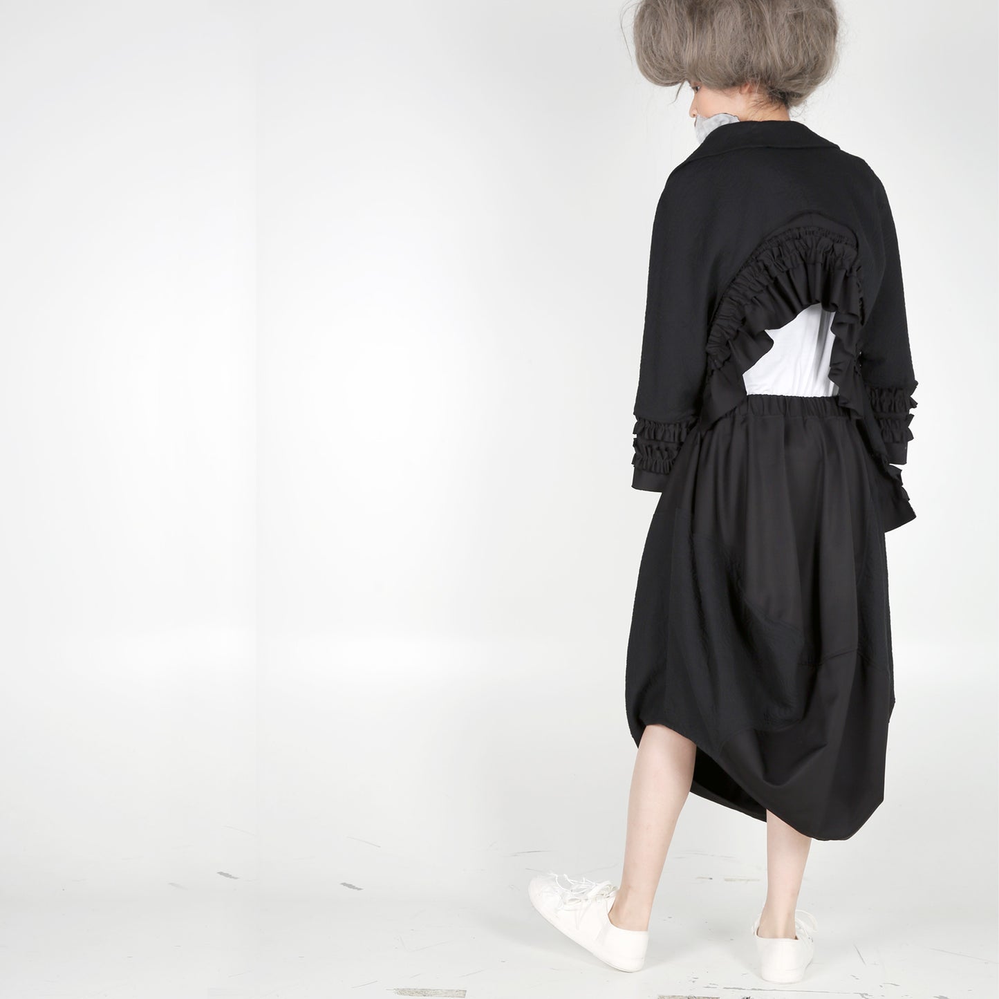 Skirt - Cocoon with a Wavy Hem