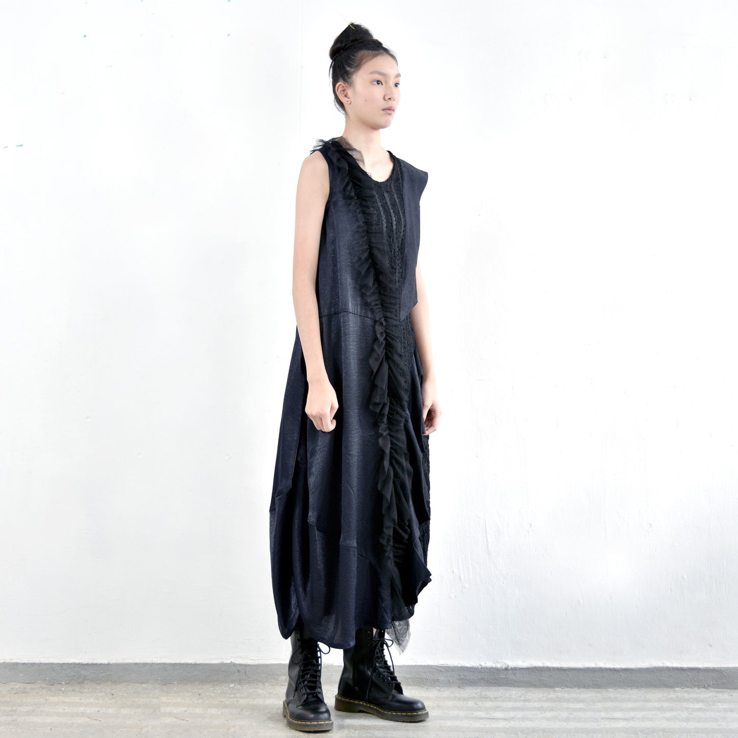 Dress - Ruffles Across Cocoon Dress