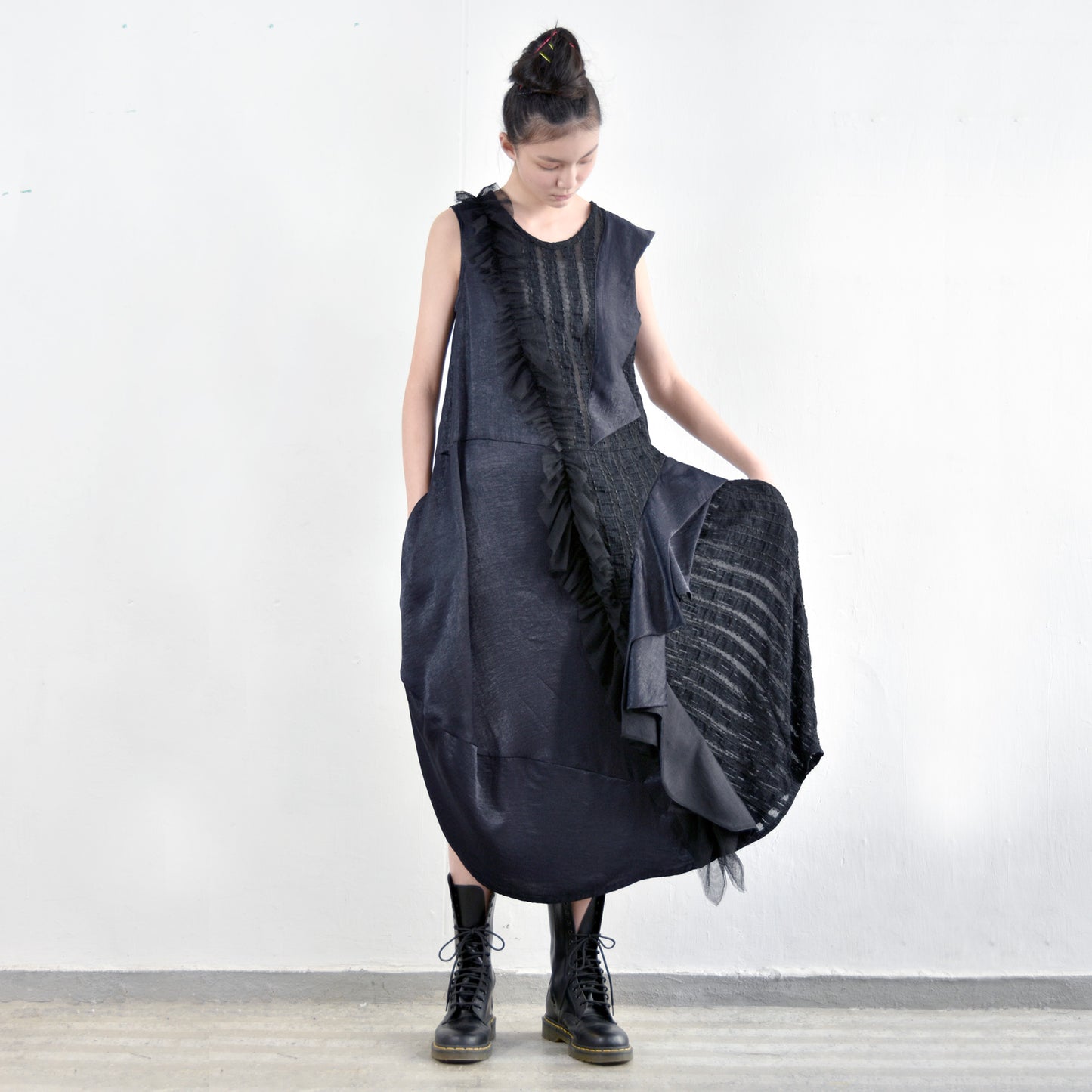 Dress - Ruffles Across Cocoon Dress