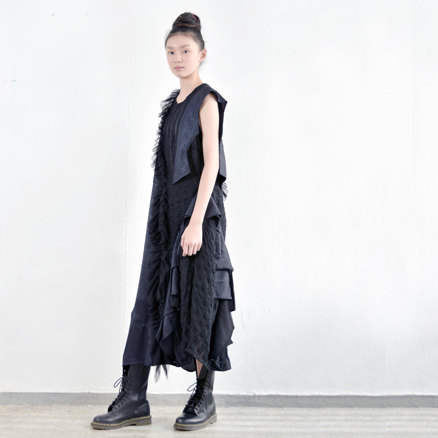 Dress - Ruffles Across Cocoon Dress