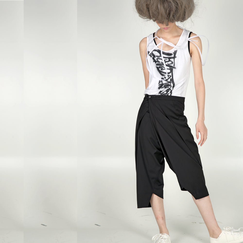 Trousers – Asymmetric Folding - phenotypsetter, fashion designer label, unisex, women, accessories