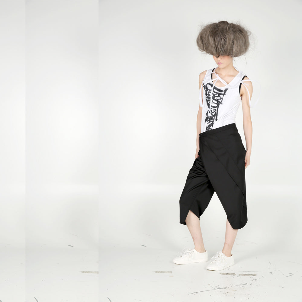 Trousers – Asymmetric Folding - phenotypsetter, fashion designer label, unisex, women, accessories