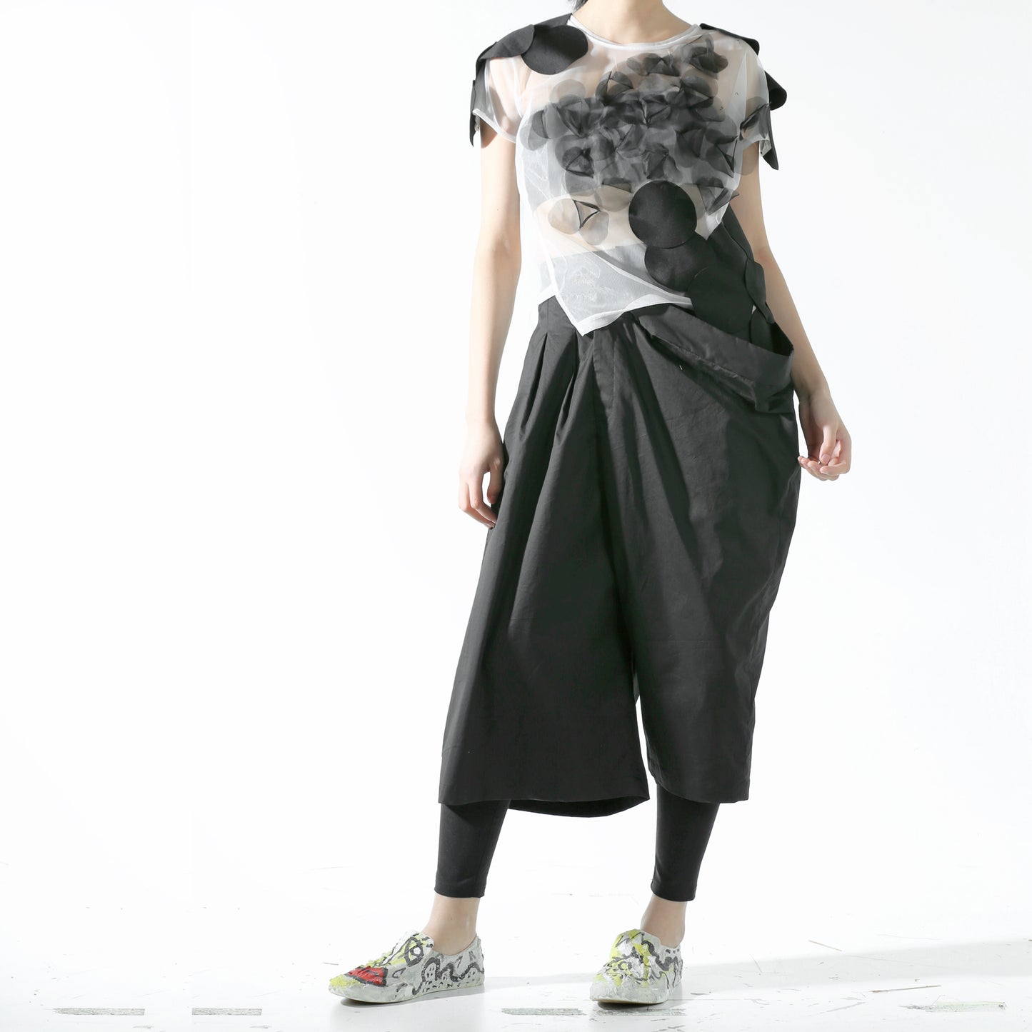 Trousers - Asymmetric leg width - phenotypsetter, fashion designer label, unisex, women, accessories