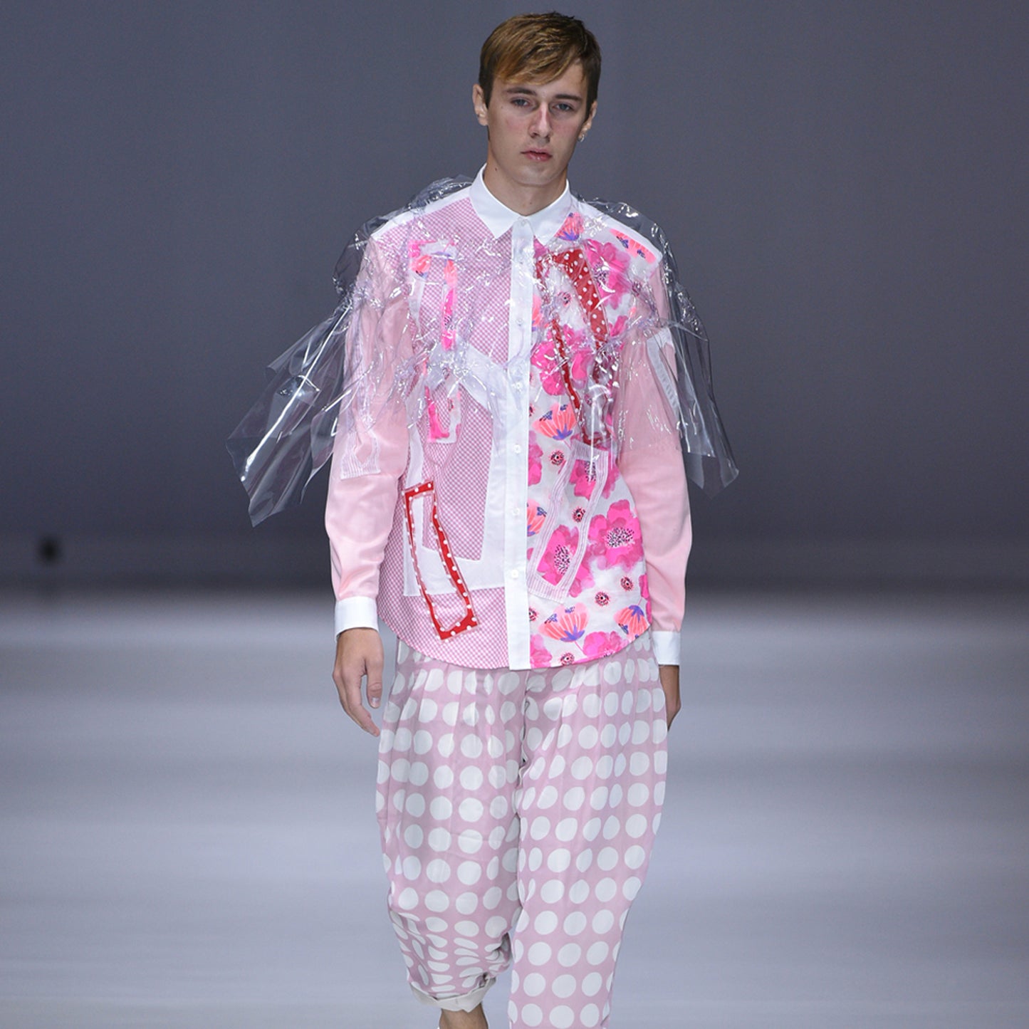 Shirt with Cutout and Patchwork Pink tone - phenotypsetter, fashion designer label, unisex, women, accessories