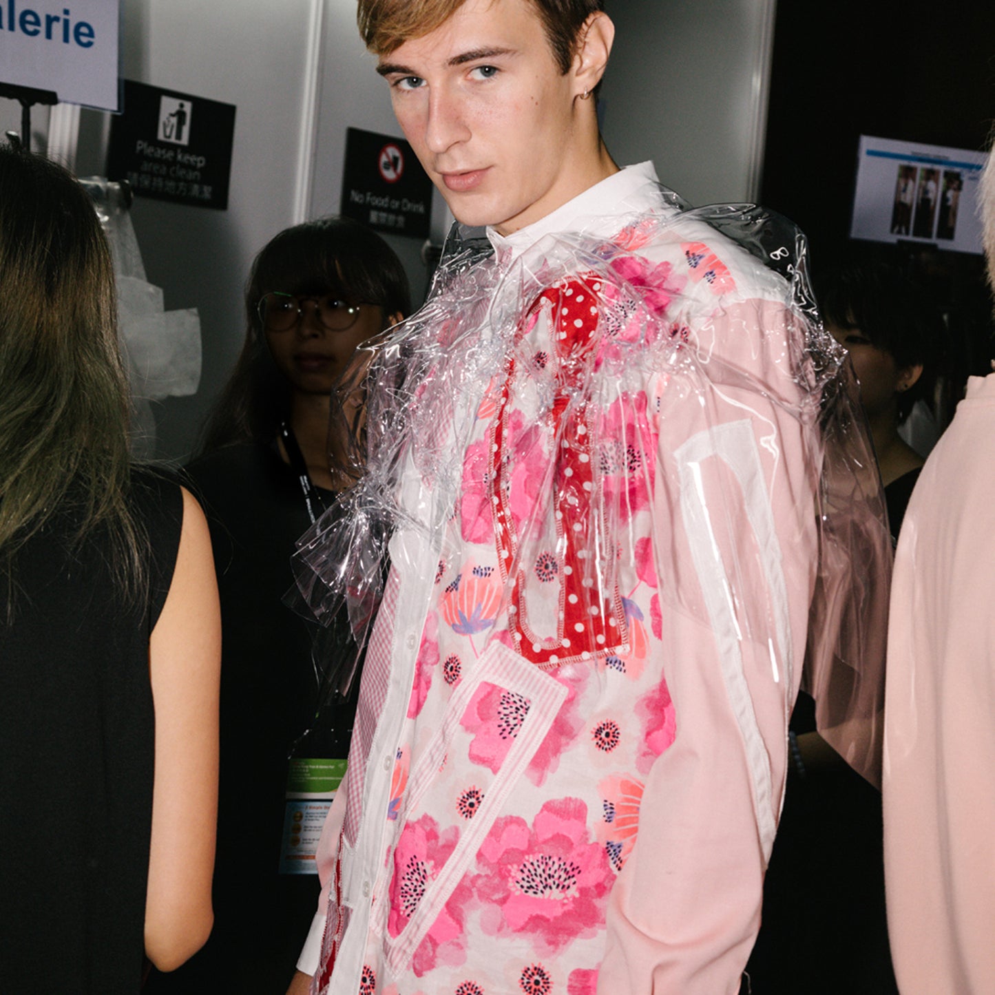 Shirt with Cutout and Patchwork Pink tone - phenotypsetter, fashion designer label, unisex, women, accessories
