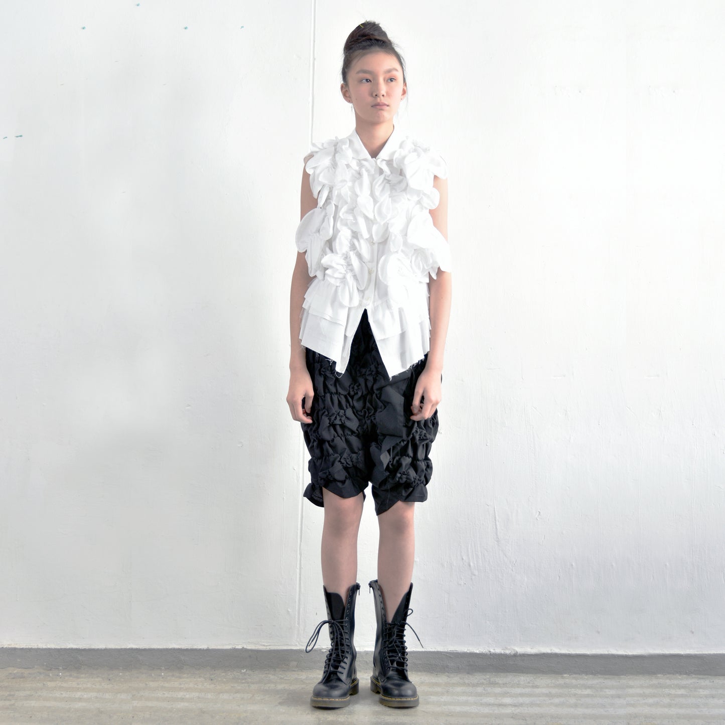 Shirt - Gathered Circle Ruffle