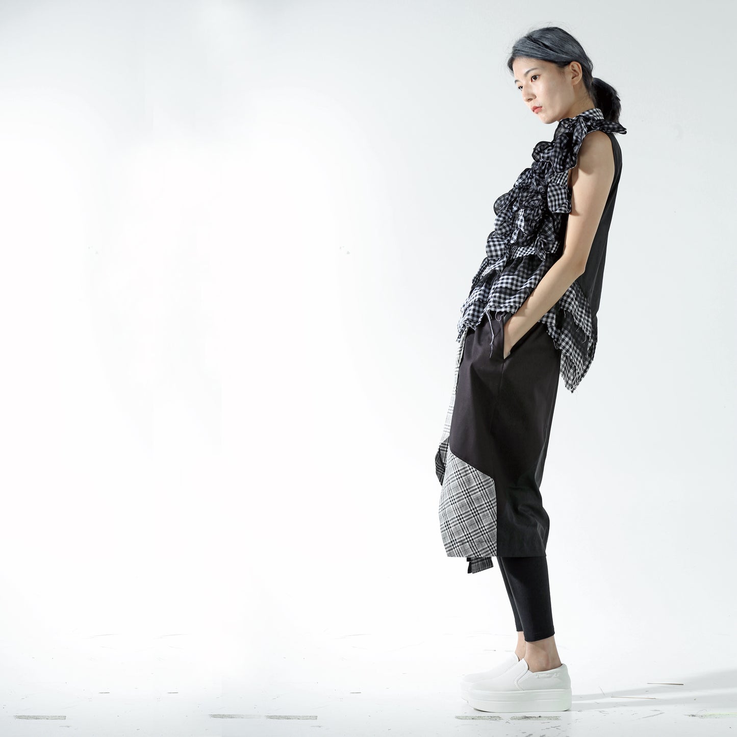 Shirt - Gathered Circle Ruffle
