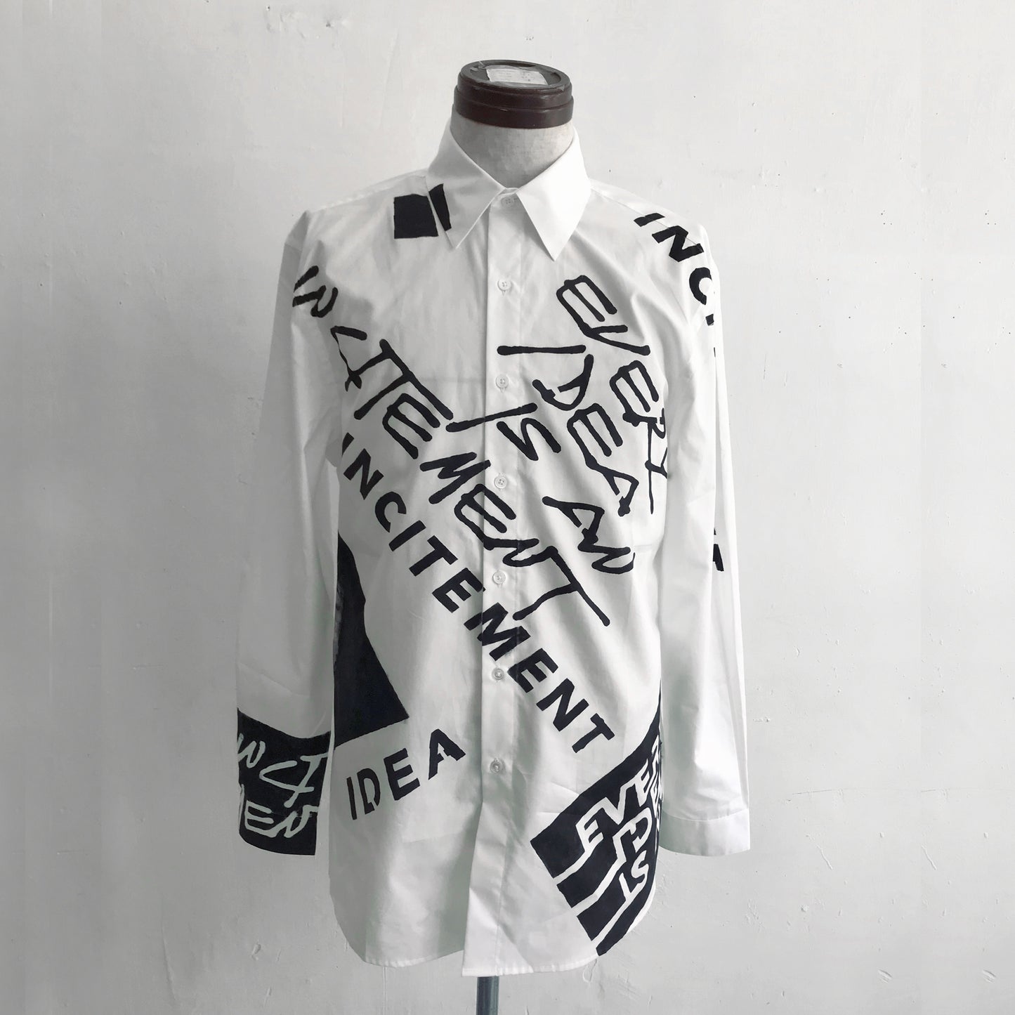 Shirt with Slogan Print