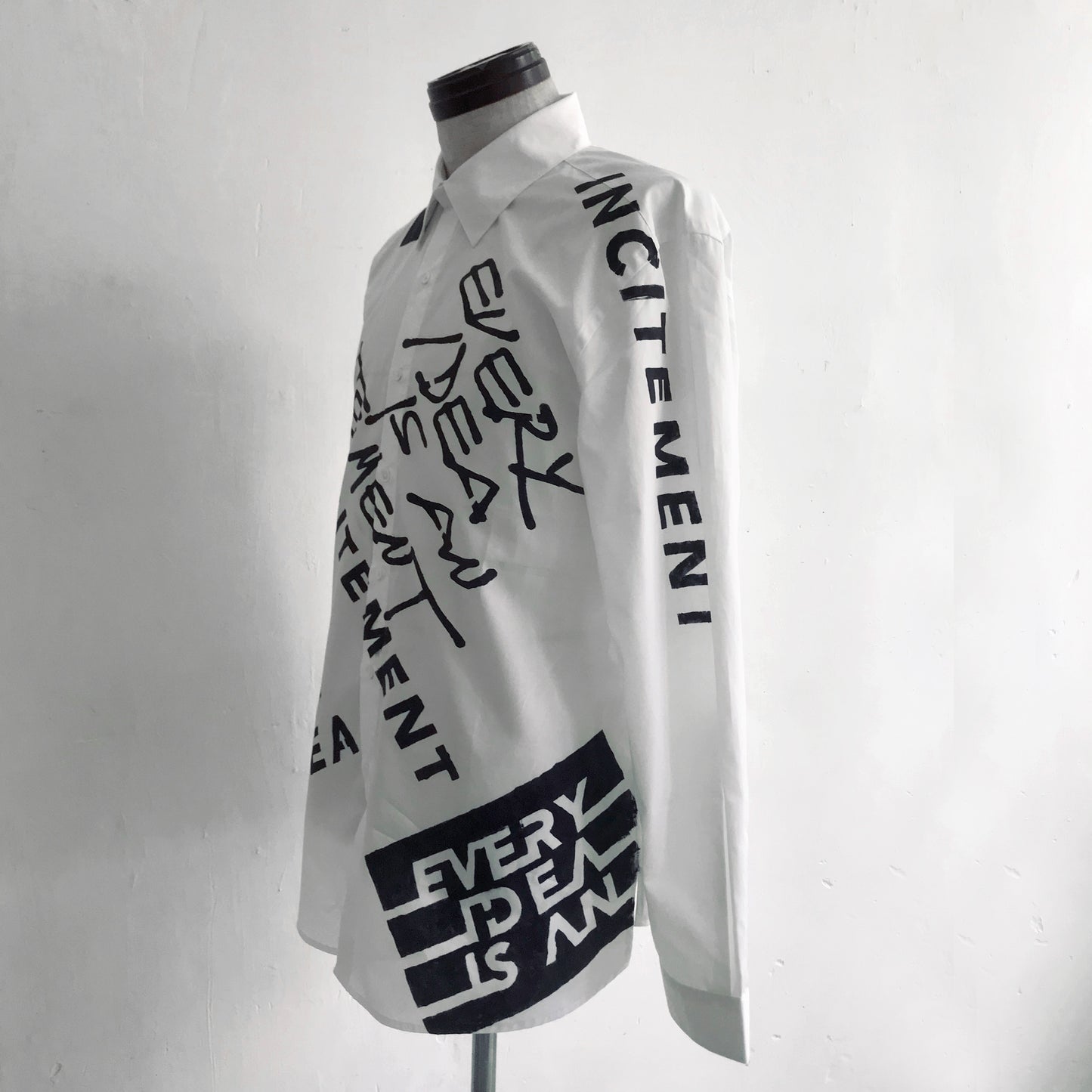 Shirt with Slogan Print