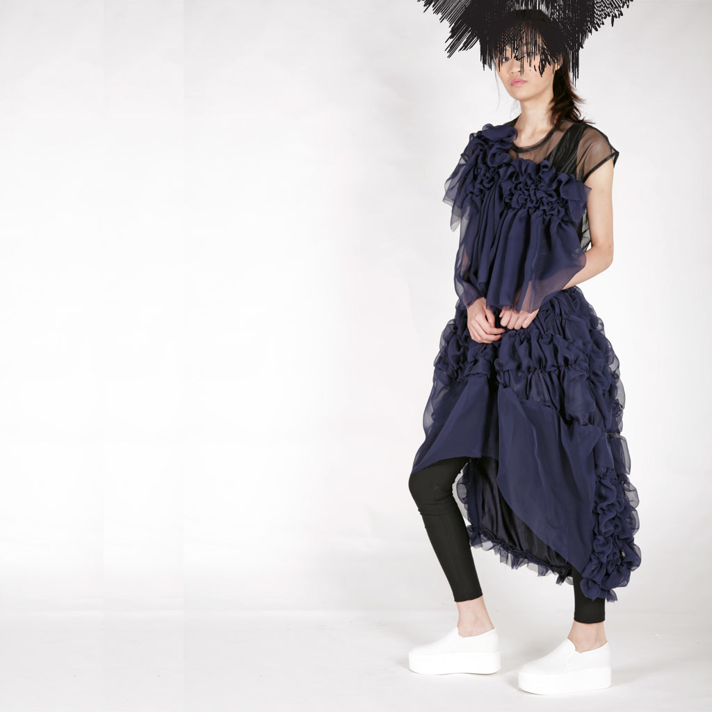 Top - Gather Chiffon - phenotypsetter, fashion designer label, unisex, women, accessories