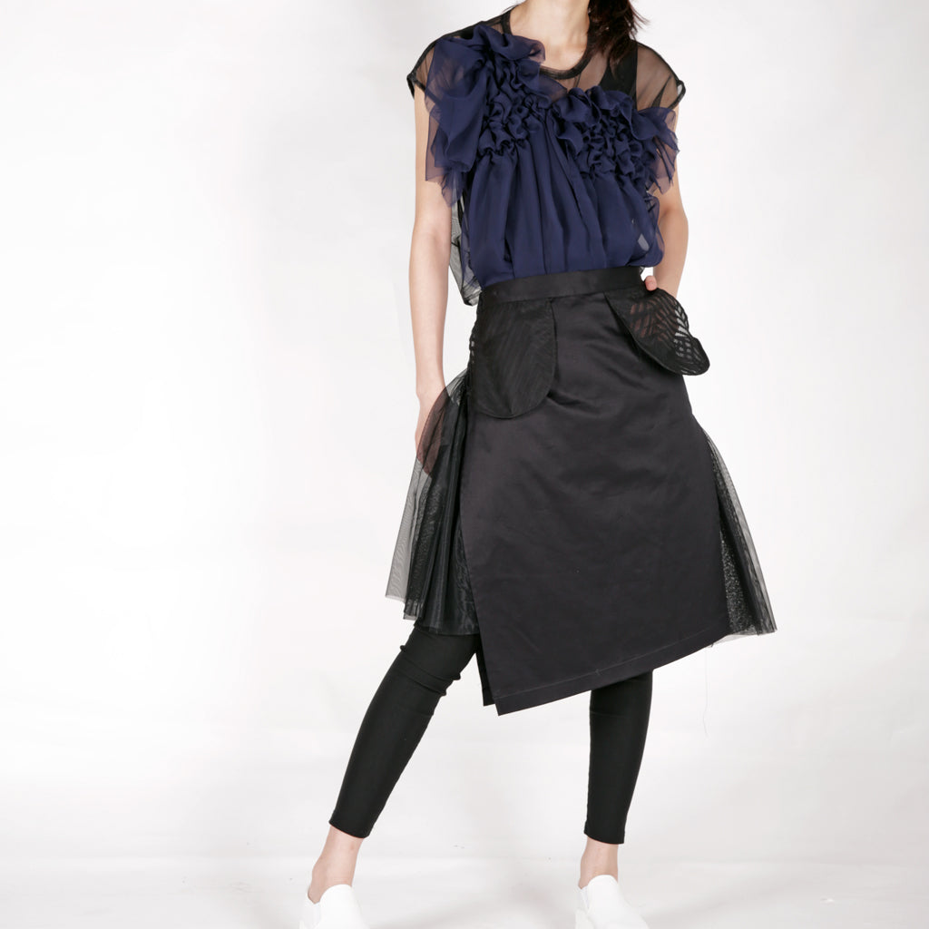 Top - Gather Chiffon - phenotypsetter, fashion designer label, unisex, women, accessories