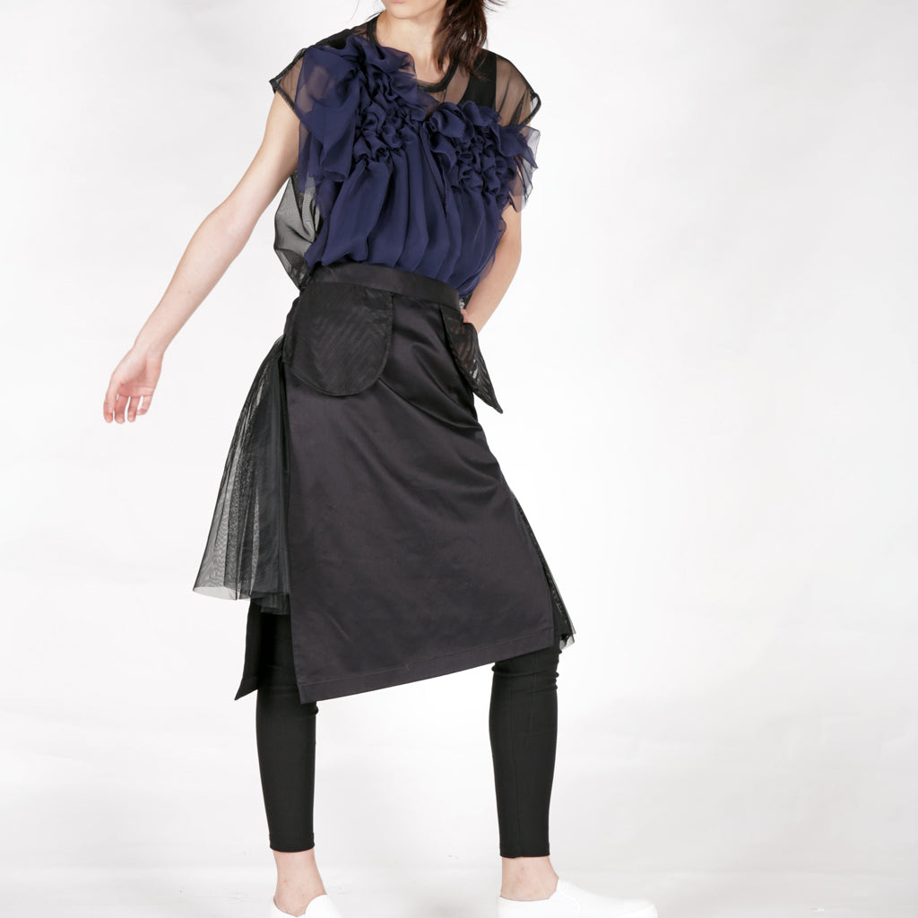 Top - Gather Chiffon - phenotypsetter, fashion designer label, unisex, women, accessories