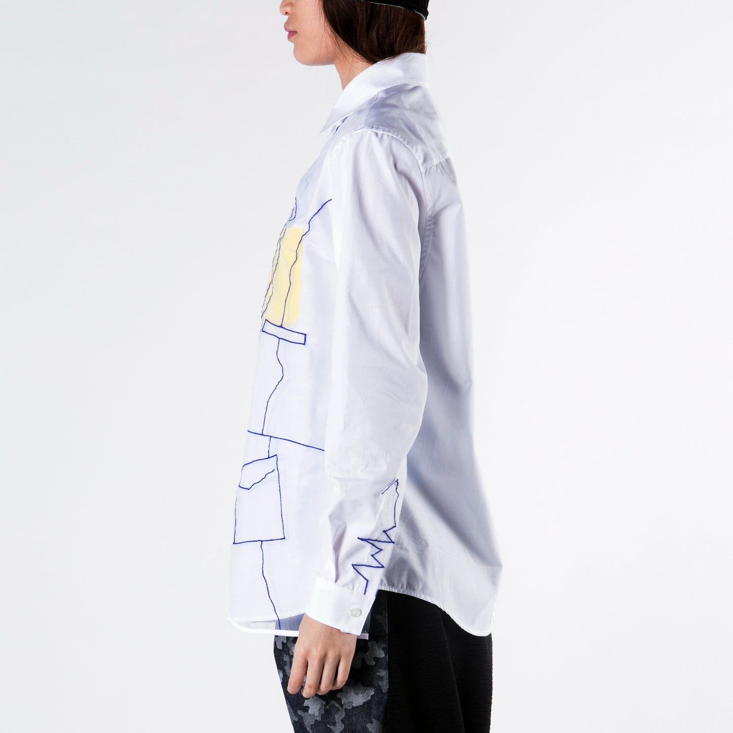 Shirt Embroidery Jacket on Organza phenotypsetter