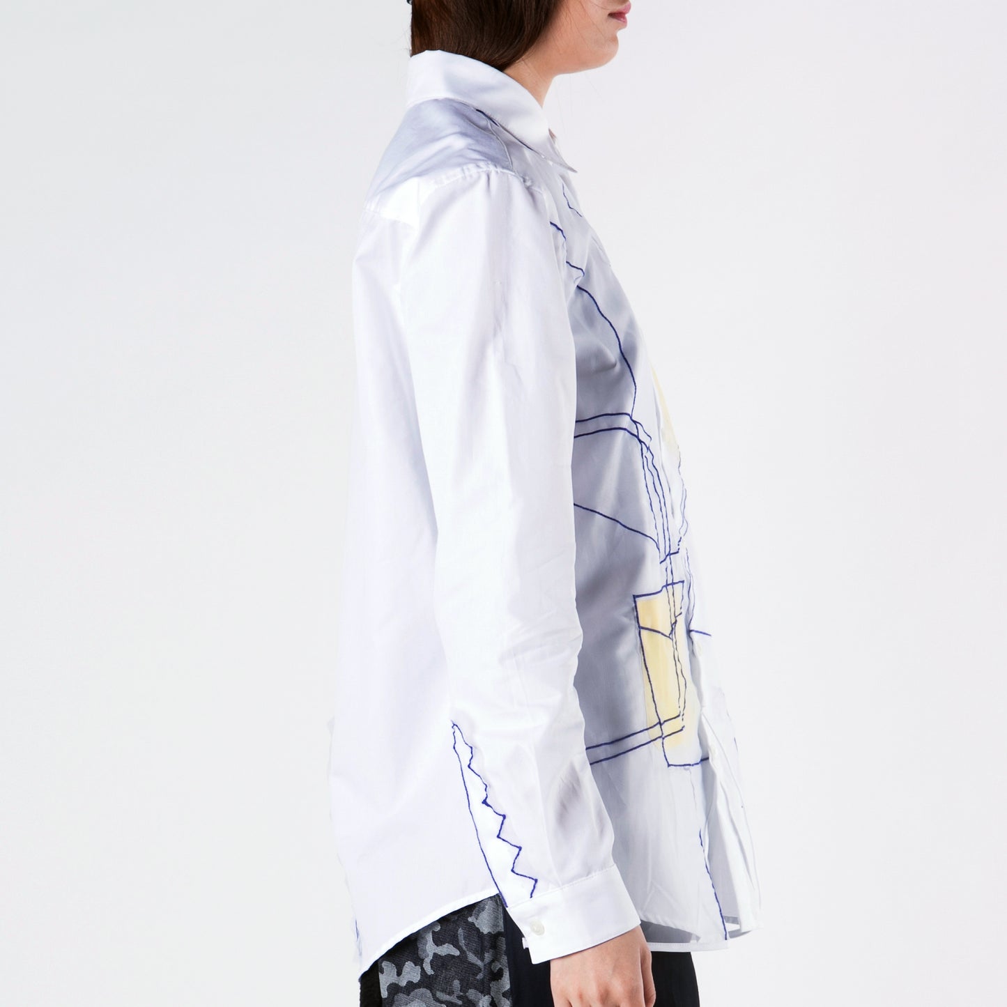 Shirt Embroidery Jacket on Organza phenotypsetter
