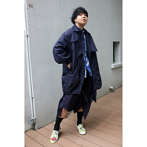 Long Coat Cocoon Elevated Panels with Padding - phenotypsetter, fashion designer label, unisex, women, accessories