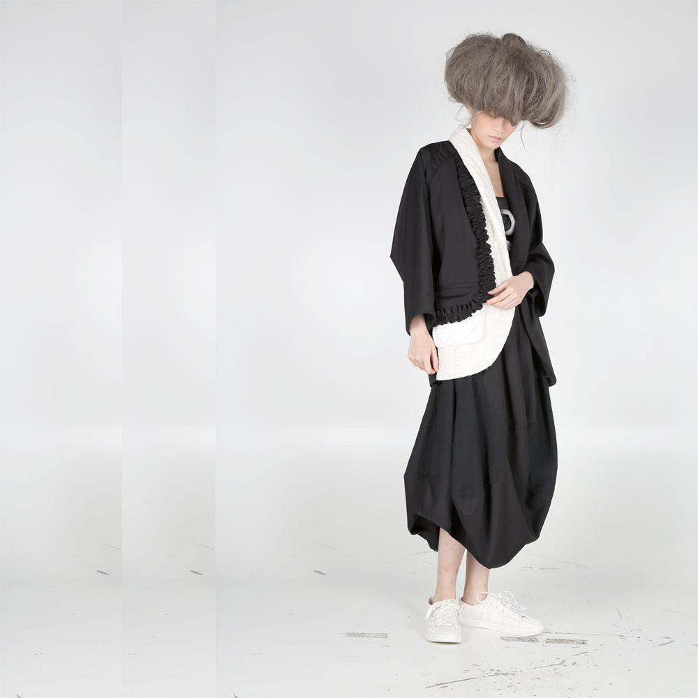 Jacket - Padded Lace & Juxtaposed Layers - phenotypsetter, fashion designer label, unisex, women, accessories