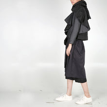 Load image into Gallery viewer, Padded Jacket with Padded Circular Ruffle - phenotypsetter, fashion designer label, unisex, women, accessories
