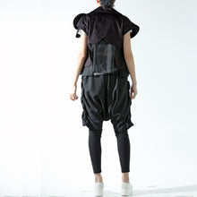 Load image into Gallery viewer, Jacket - Sleeveless with Circle Edge and Flakes - phenotypsetter, fashion designer label, unisex, women, accessories
