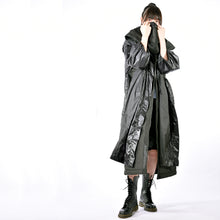Load image into Gallery viewer, Coat -  Hooded Mask Long Coat
