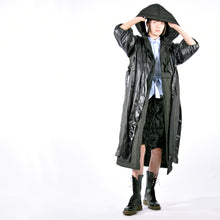 Load image into Gallery viewer, Coat -  Hooded Mask Long Coat
