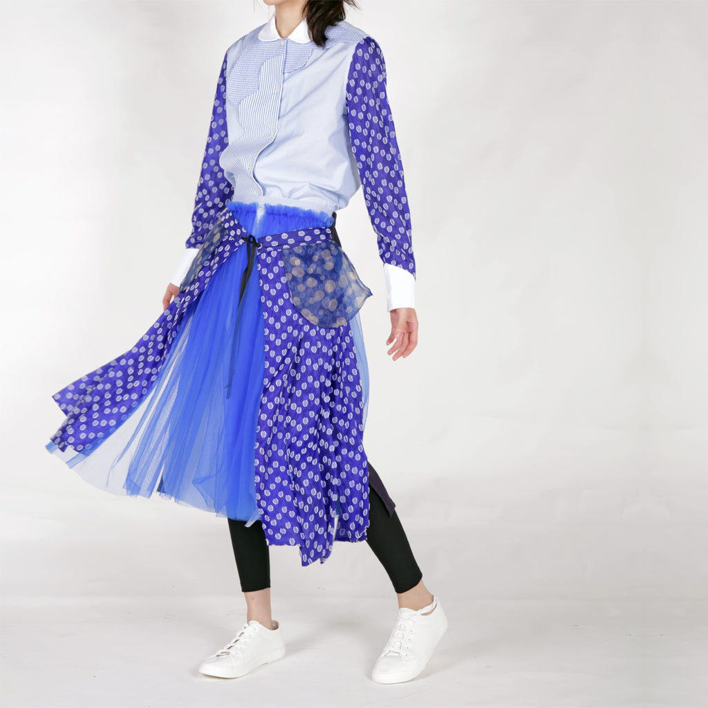 Skirts - Layers of Tapes, Mesh and Shirt - phenotypsetter, fashion designer label, unisex, women, accessories