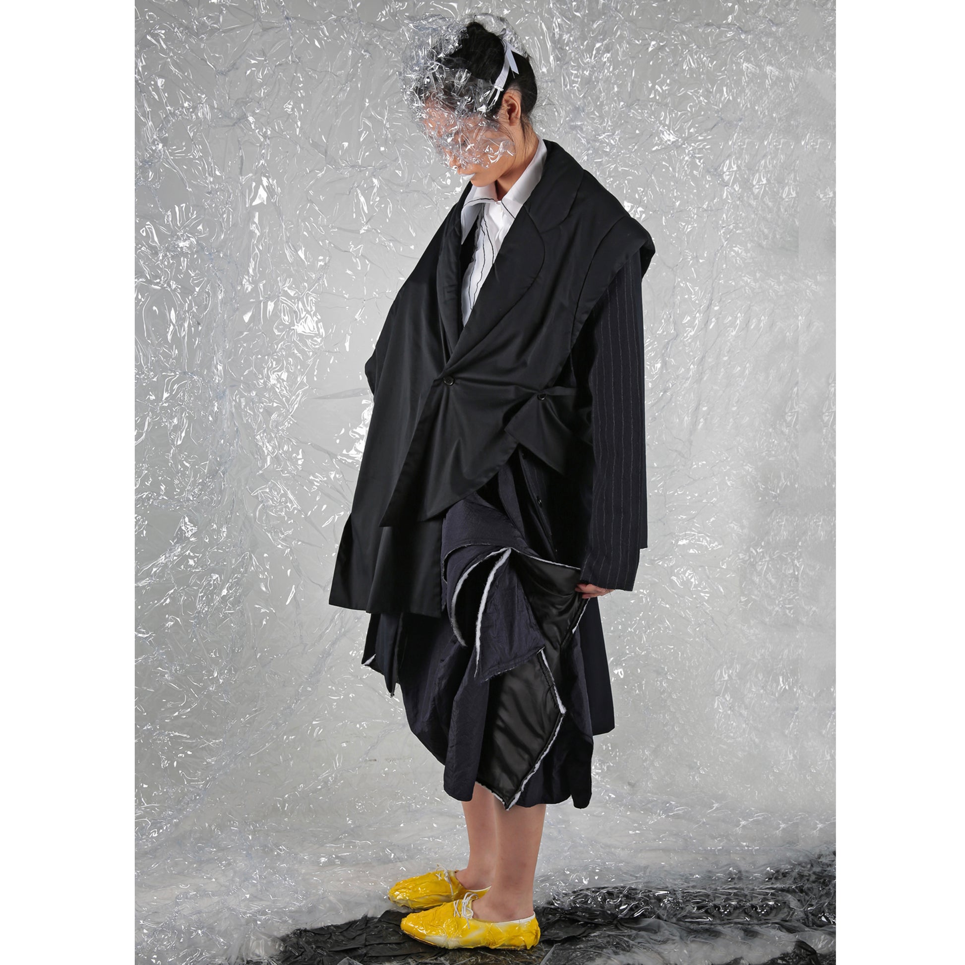Skirt Asy Cut with Paddings - phenotypsetter, fashion designer label, unisex, women, accessories