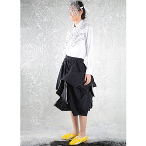 Skirt Asy Cut with Paddings - phenotypsetter, fashion designer label, unisex, women, accessories