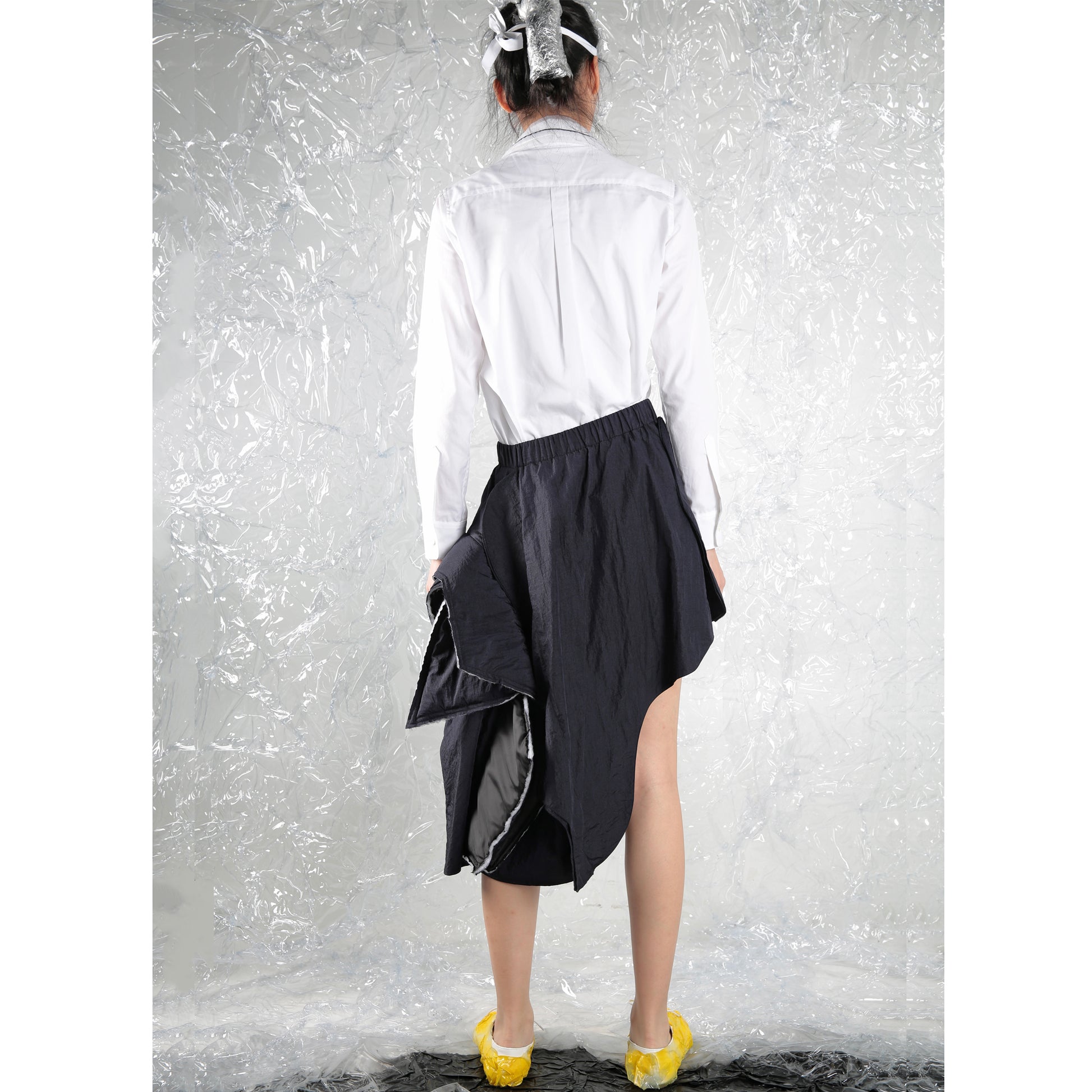 Skirt Asy Cut with Paddings - phenotypsetter, fashion designer label, unisex, women, accessories