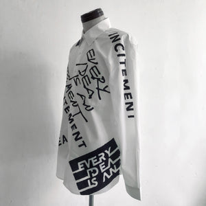 Shirt with Slogan Print